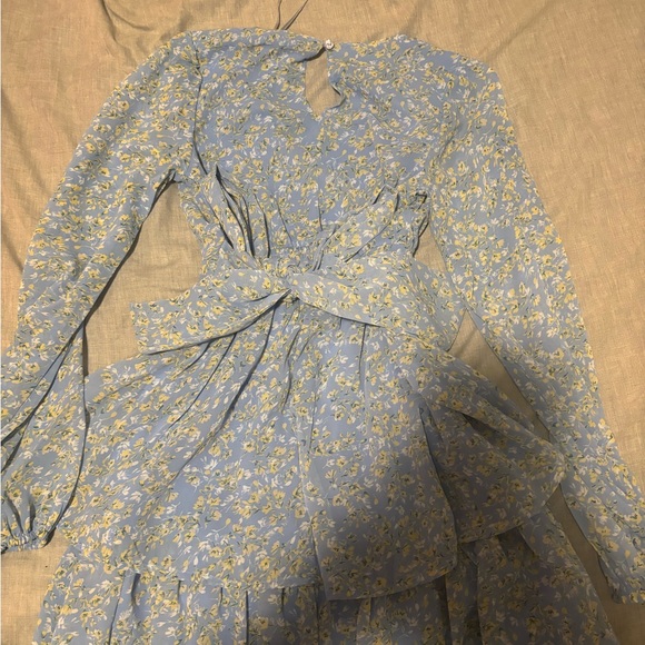 Jepra blue dress with bow. size xs - Picture 4 of 4